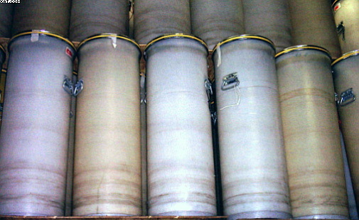 CSI White Plastic Sliver Cans, 420mm (~16.5") x 48",
