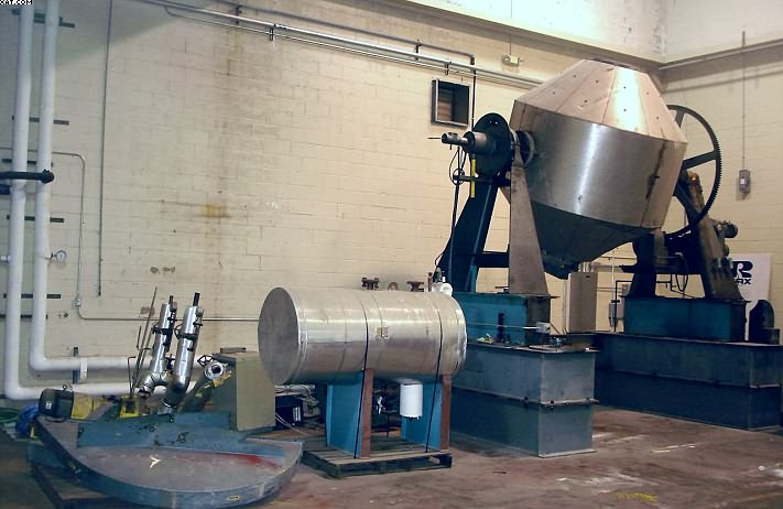 PAUL ABBE Rota-Cone Vacuum Dryer, reported  ~ 5,000 lb capacity,