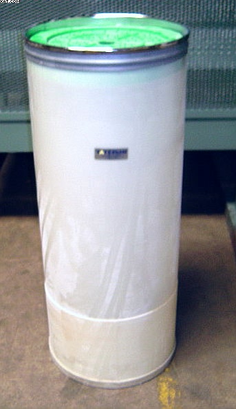 TATEISHI White plastic Sliver cans, 18" x 48",