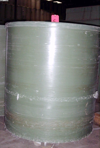Cans, 30" x 48", green fiber,