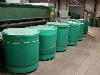  D.E.W. Green Plastic Sliver Cans, 40x42", springs, tops,