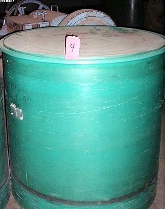 D.E.W. Green Plastic Sliver Cans, 40x42", springs, tops,