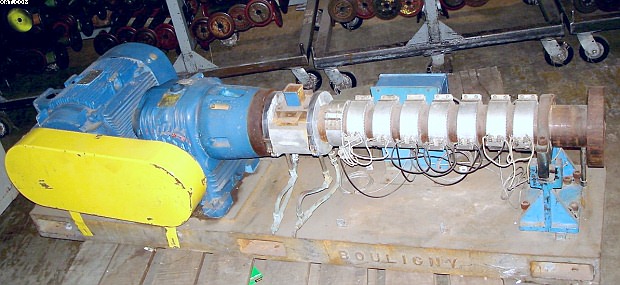 BOULIGNY 1.5" Extruder, ~20:1 L/D, 10 hp