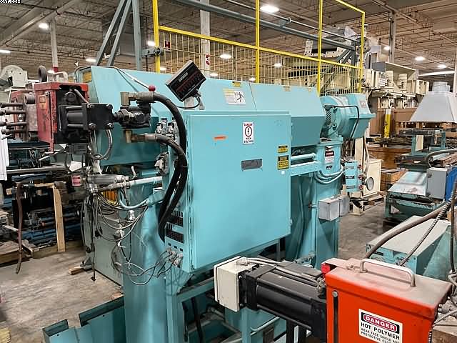 EGAN Extruder 2.5" x 32:1 LD, 60 hp DC, 14:1 gearbox, 1991 yr,