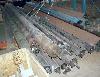 STEEL ROLLS, ~10" dia x 250" long. STEEL ROLLS, ~10" dia x 250" long.