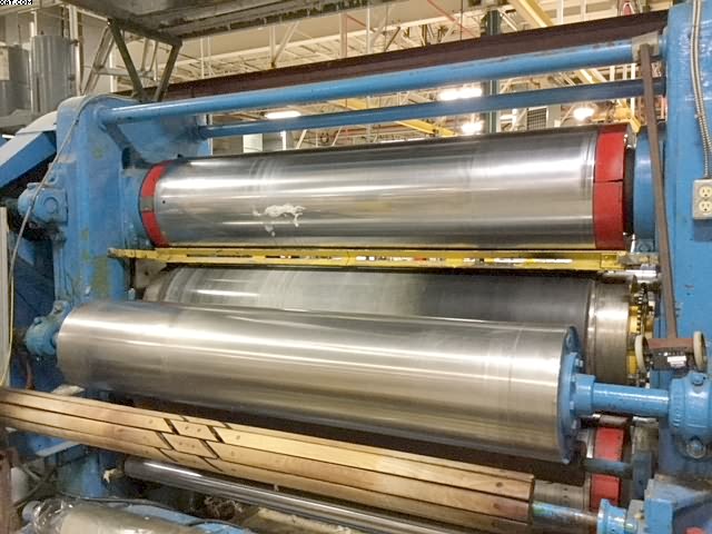 PERKINS Calender, 80" wide, (3) rolls.