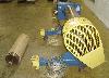  UNKNOWN Winder, 32" roll face x 2" shaft, safety chucks,